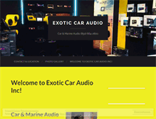 Tablet Screenshot of exotic-audio.com